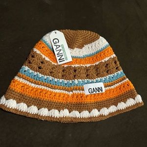 Ganni Crochet Bucket Hat